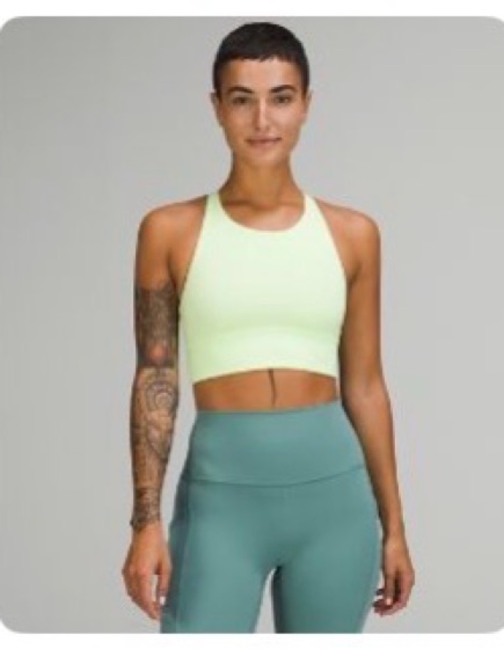 Lululemon Free to Be High Neck Longline Strappy Back Bra, A-C cup size 6